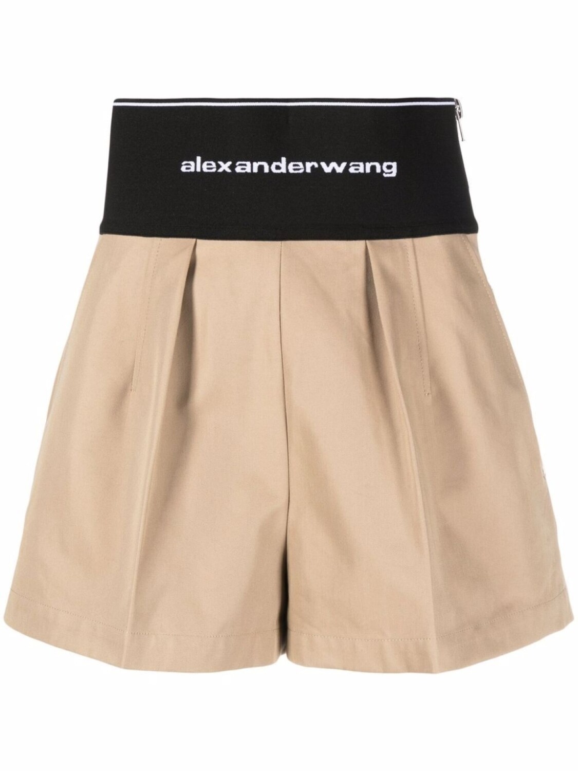 

Alexander Wang шорты с заниженной талией и складками, коричневый