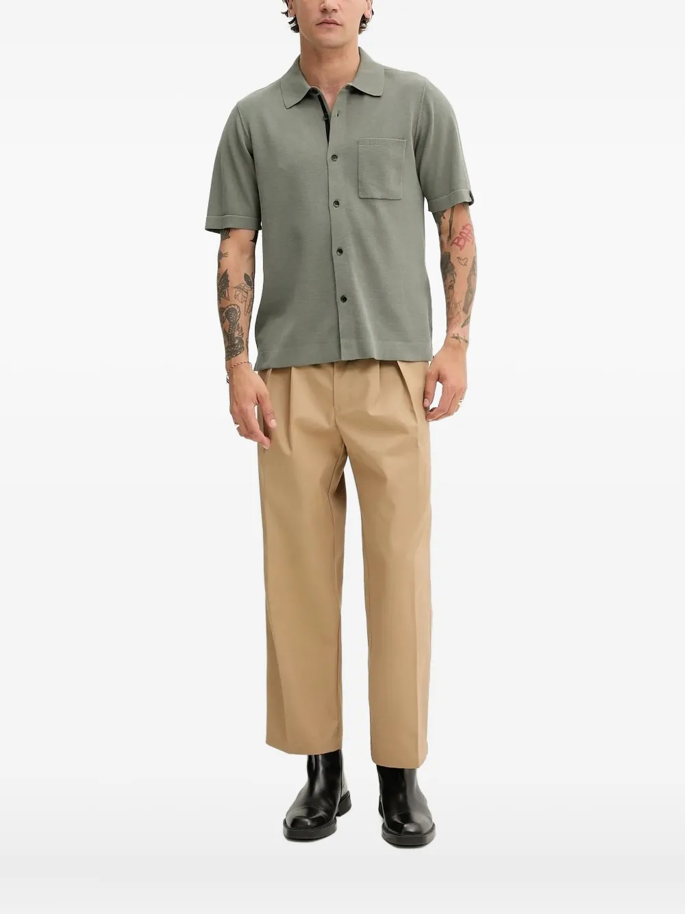 

Трикотажная рубашка с карманом rag & bone, зеленый