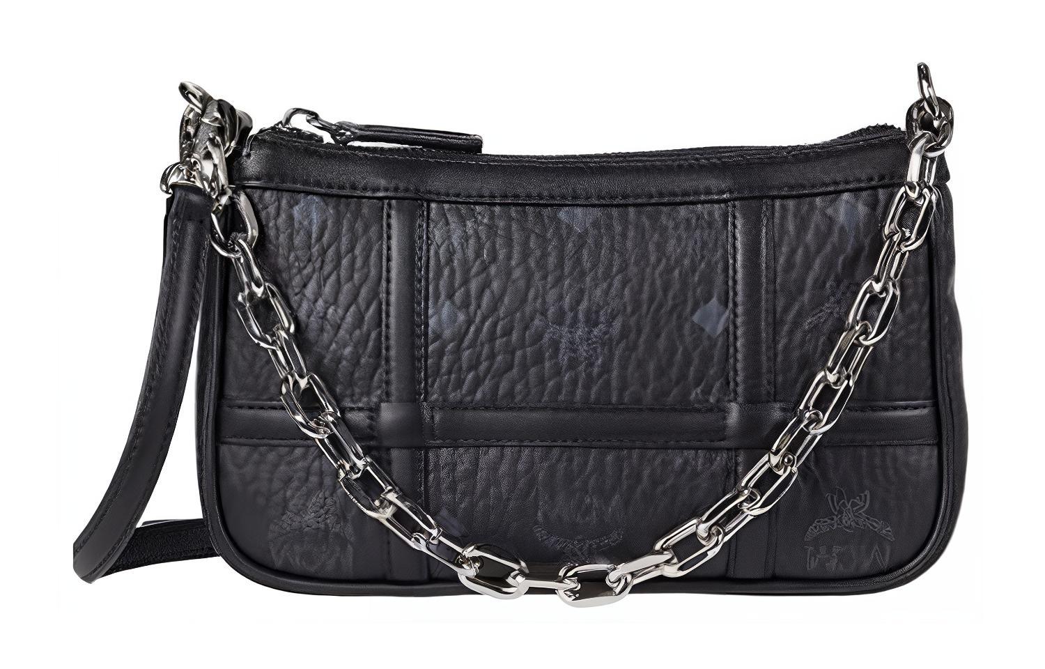 

Сумка-пудреница Aren из искусственной кожи, через плечо, кроссбоди, миниатюрная женская черная MCM