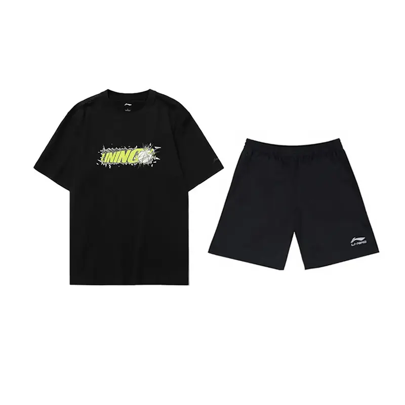 

LINING Повседневная спортивная одежда Unisex Black+Black