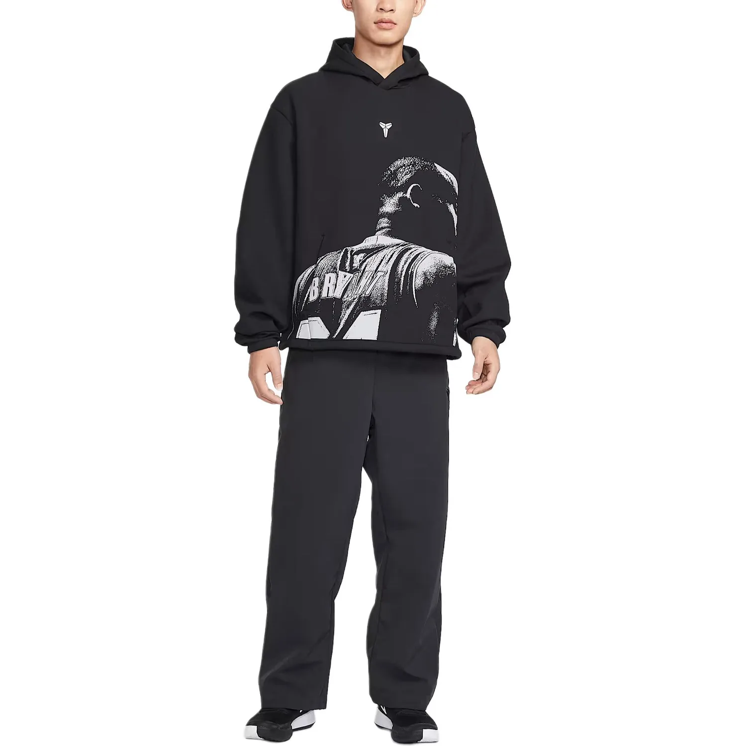 Толстовка Dri Fit FW25 мужская Nike, черно-белый — фото 4