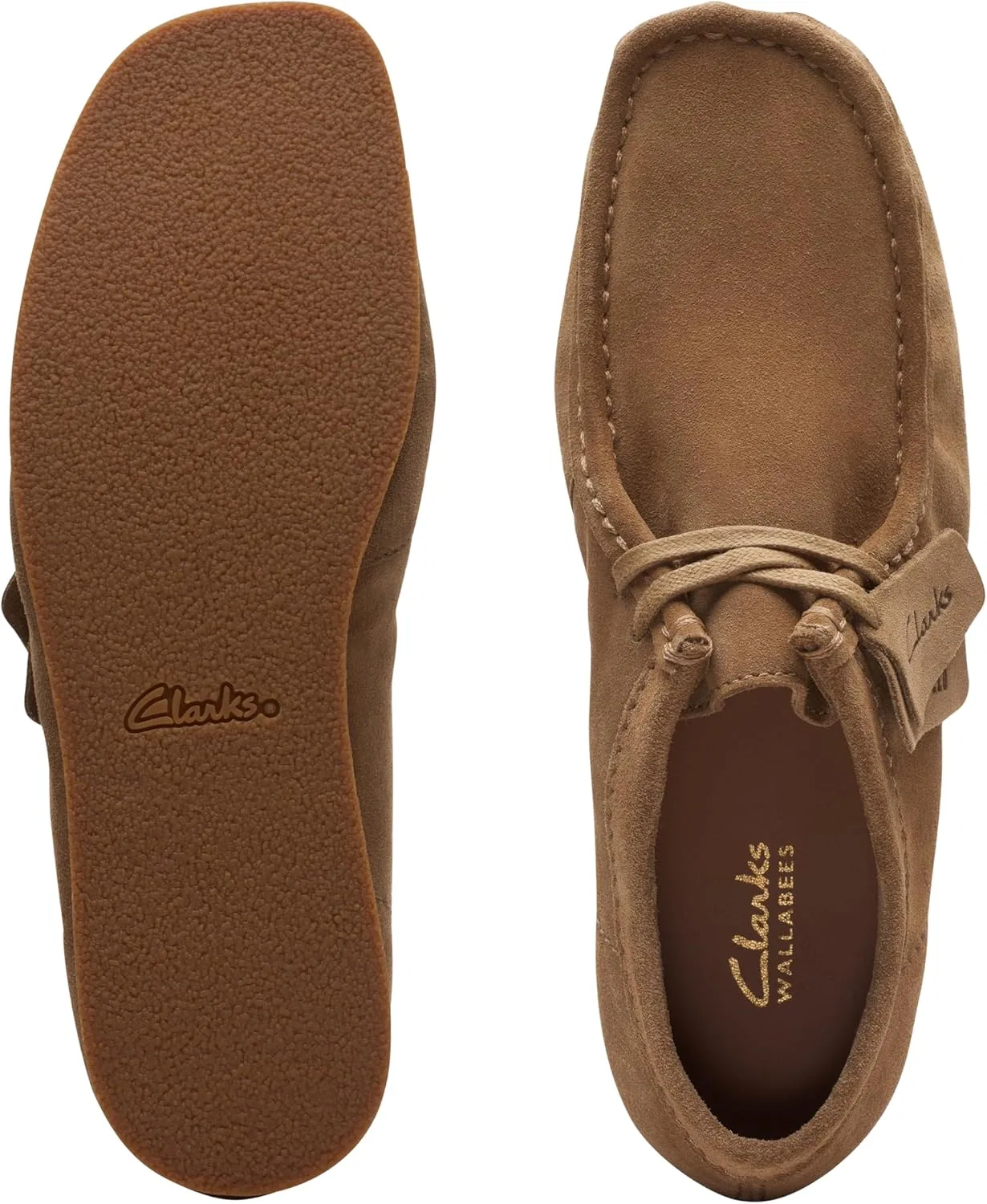 Туфли CLARKS Herren Wallabeeevo SHOES, Black (Black Leather) — фото 4