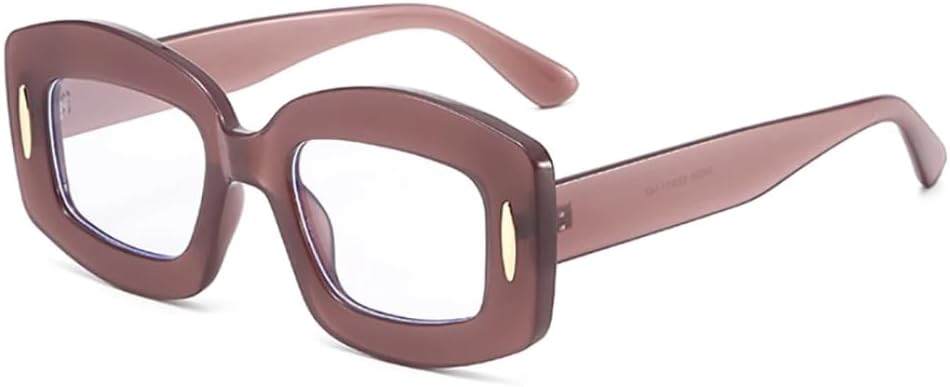 

Ретро-модные солнцезащитные очки большого размера для женщин и мужчин, классические очки с защитой от УФ-излучения UV400 для активного отдыха на природе VFDHN, Pinkish Purple Clear