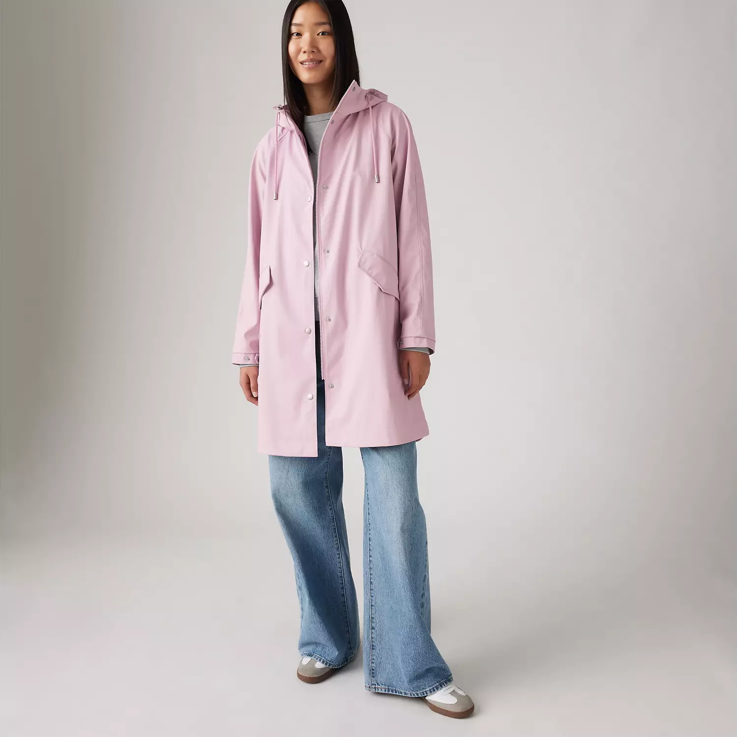 

Куртка-дождевик с капюшоном Levi's, цвет Pink