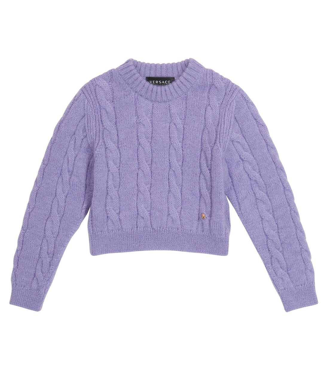 

Свитер из смеси шерсти и мохера Versace Kids, Lavander