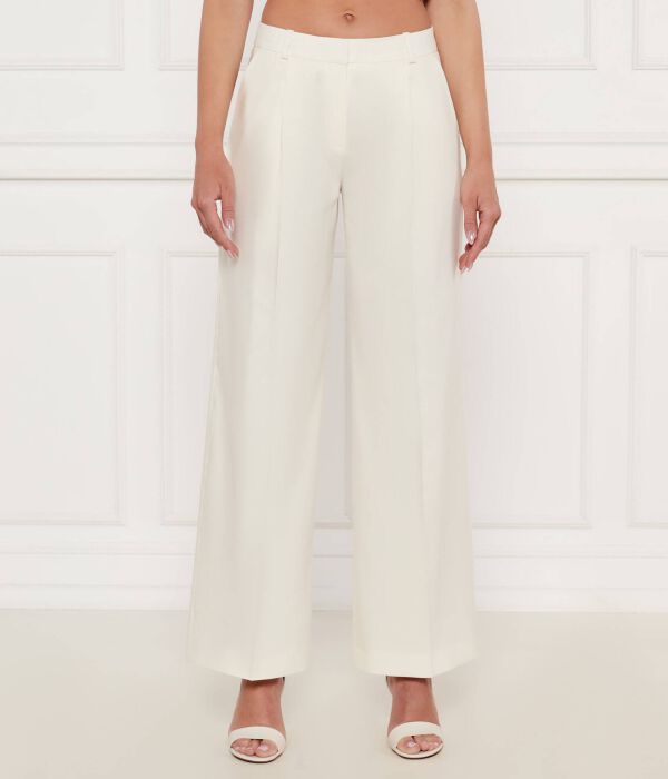 

Льняные брюки халати Regular fit Hugo, белый