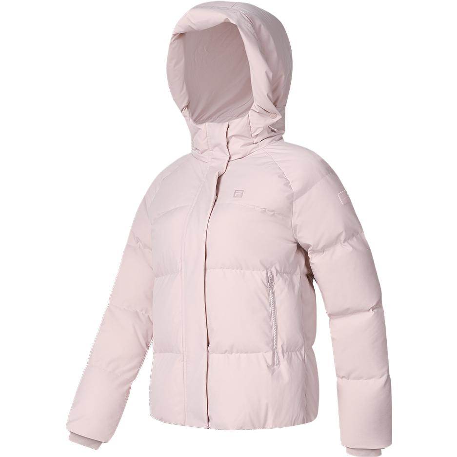 

FILA Женская куртка пуховик светло-фиолетовая с красным, Light Purple Red