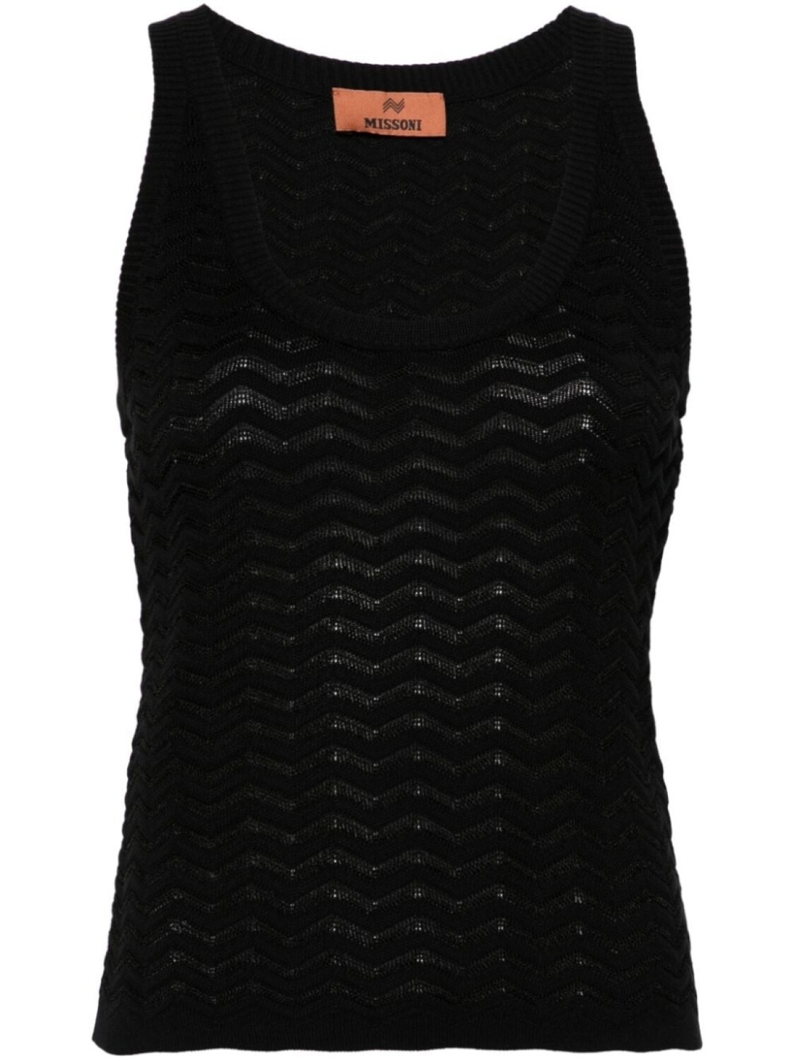 

Missoni топ с узором зигзаг, черный
