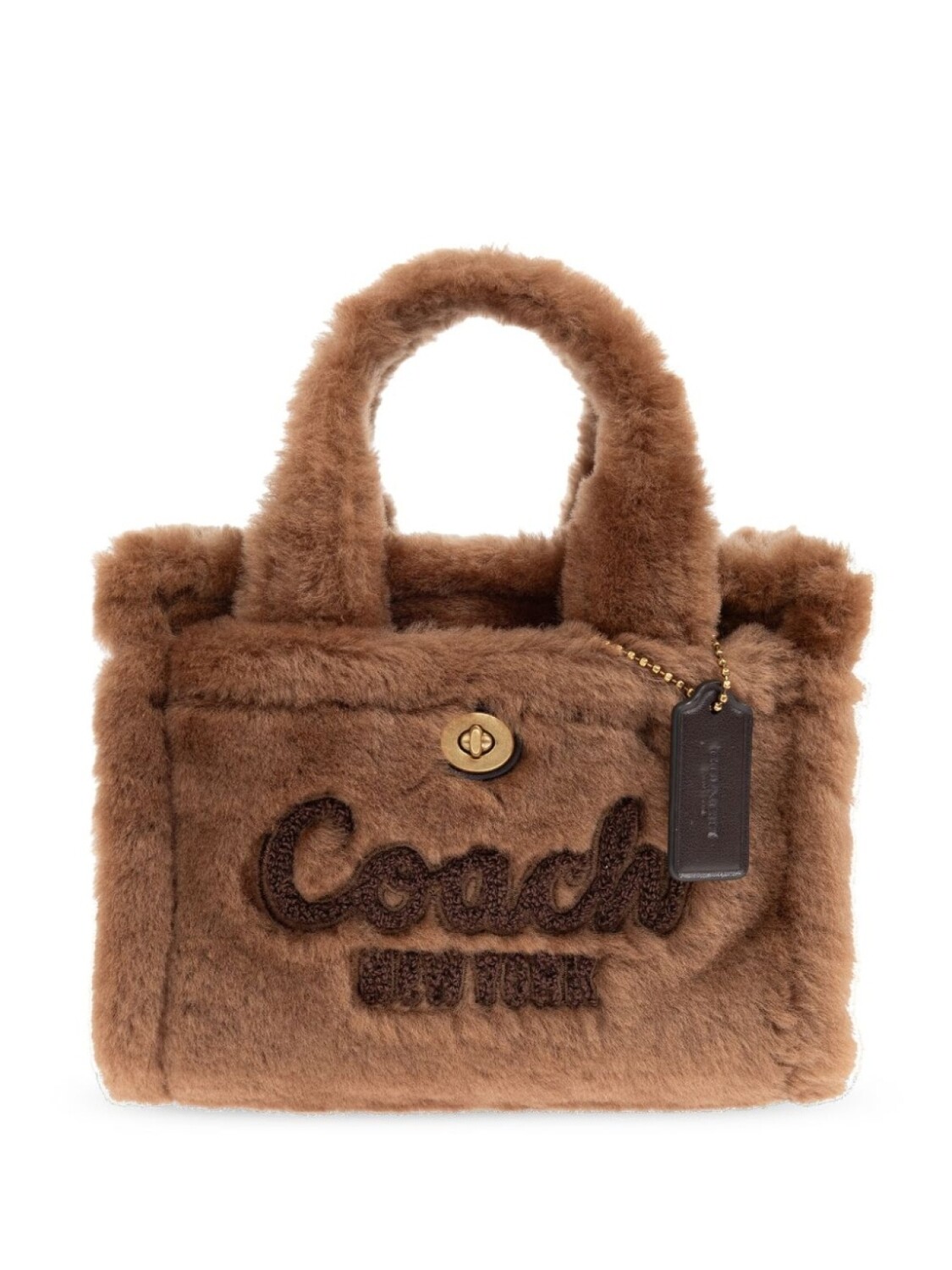 

Сумка-тоут Coach Cargo 20 из овчины, коричневый