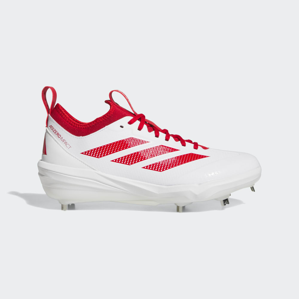 

Бутсы Adidas Adizero Impact 2.0 baseball Cleats, цвет Cloud White/Team Power Red 2/Team Power Red 2