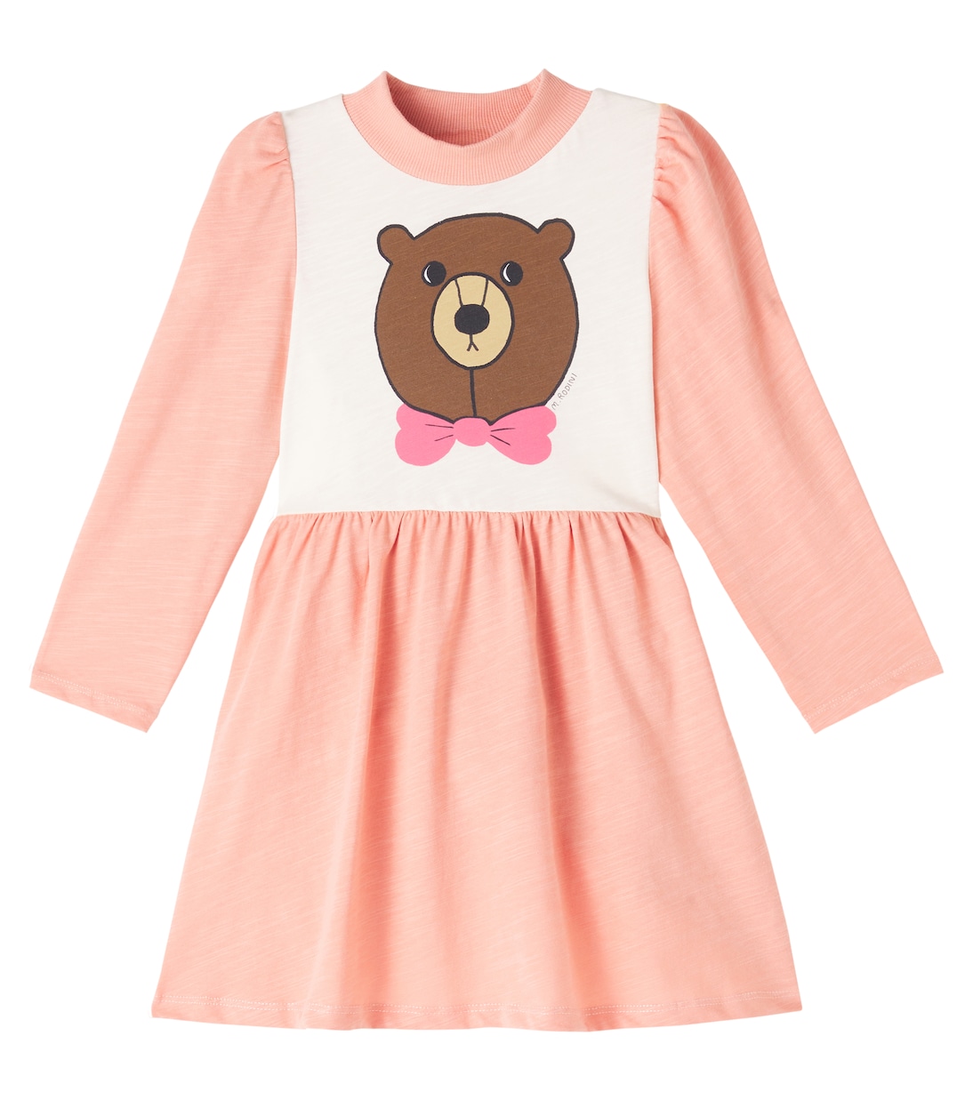 

Платье из хлопка с цветным принтом Mini Rodini, розовый