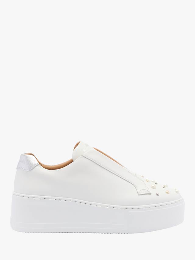 Кроссовки Park Up Leather Laceless Flatform Russell & Bromley, White