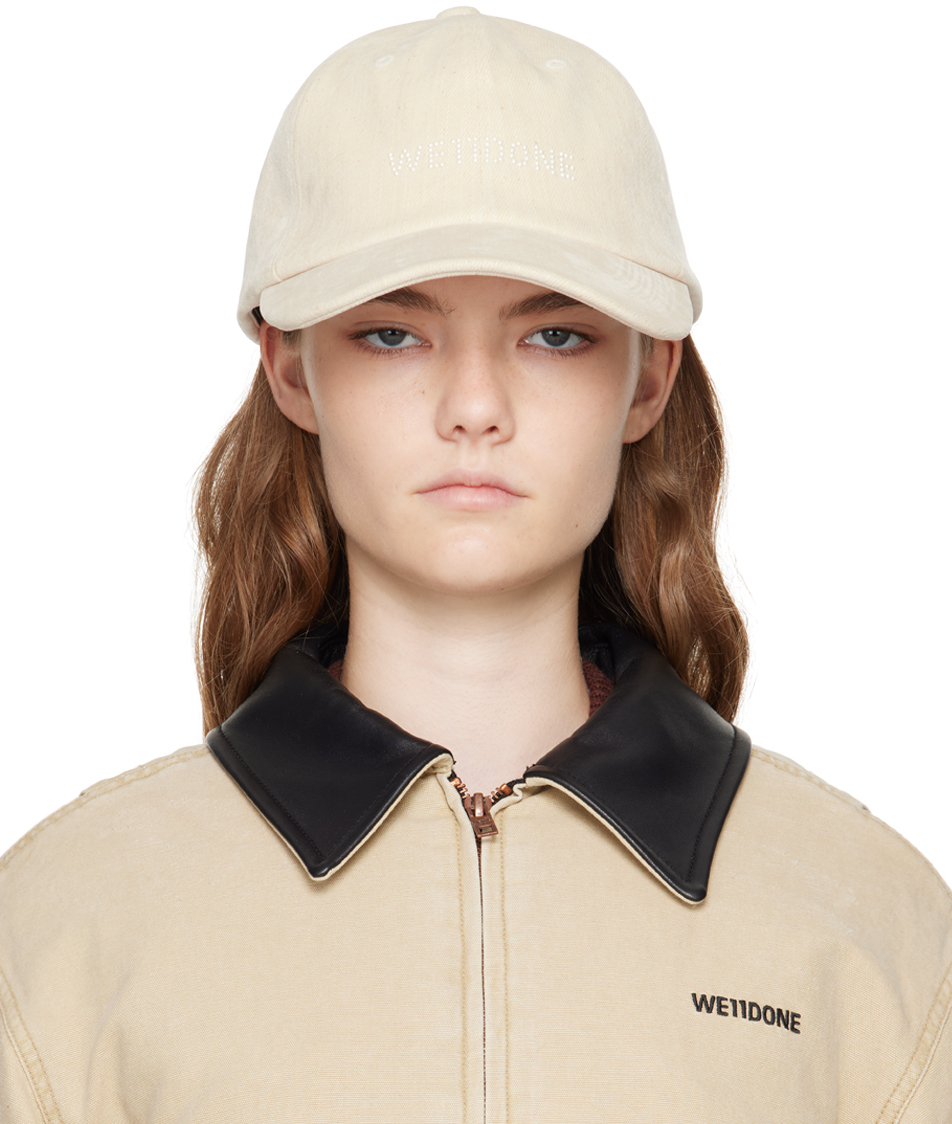 

Кепка из денима цвета «Off-White» We11done