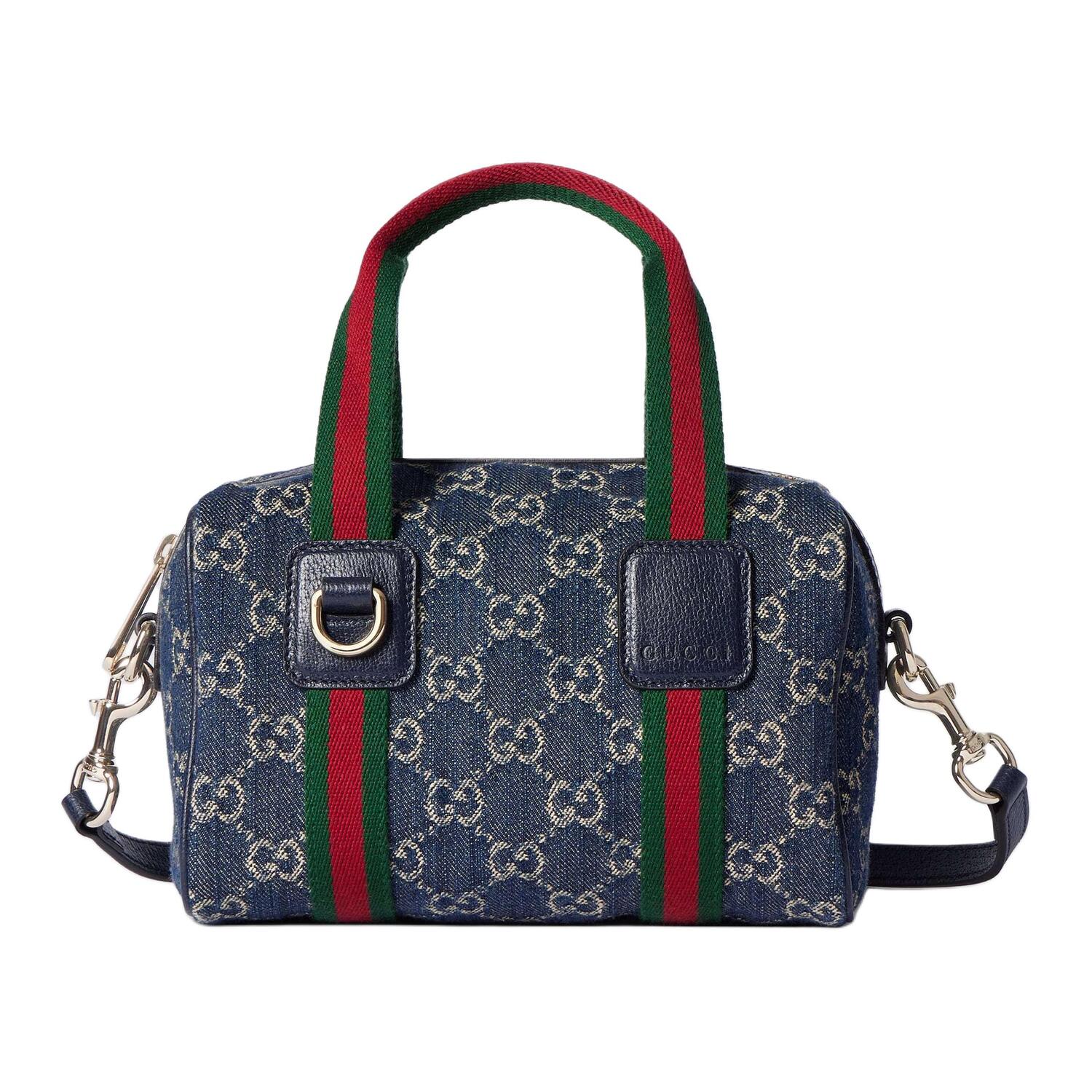 

GUCCI Мини джинсовая сумка унисекс синяя