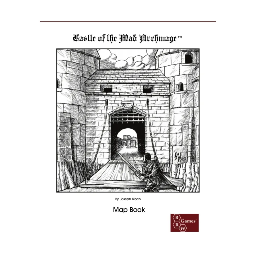 

Castle of the Mad Archmage - Map Book, Adventures Dark and Deep, мягкая обложка