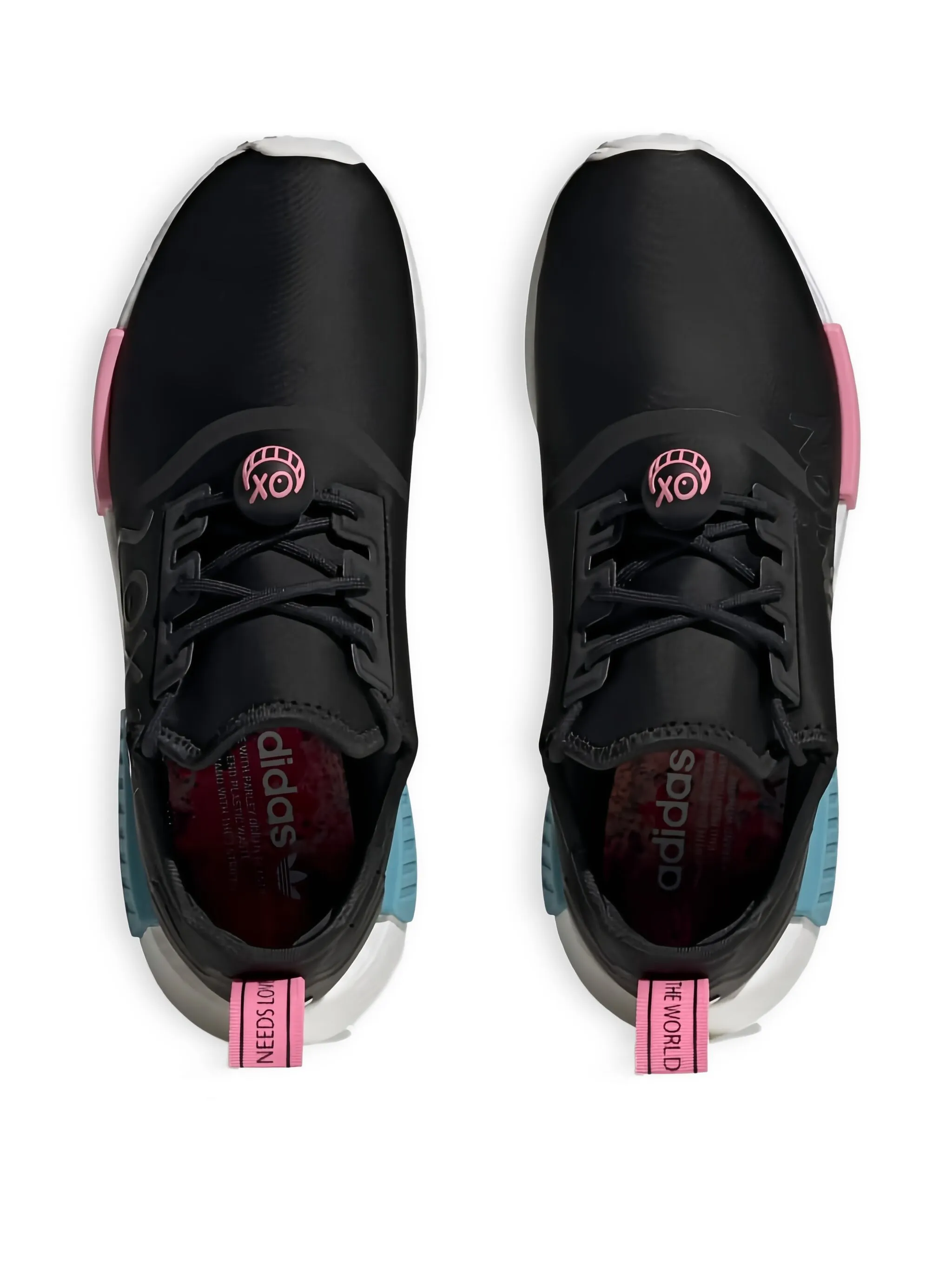 Кроссовки NMD R1 Love Union из коллаборации с André Saraiva Adidas, черный — фото 4