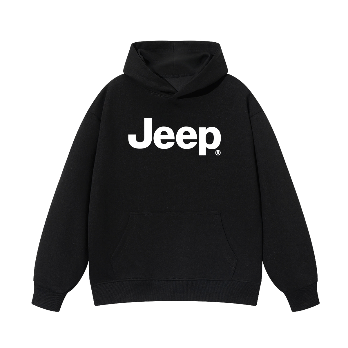 Толстовка с капюшоном утепленная для школьников Jeep, new year красный fleece-lined — фото 4