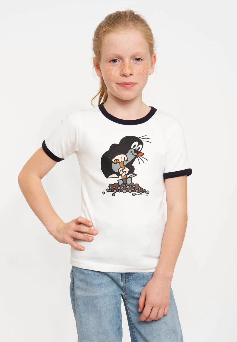 

Logoshirt Футболка "Крот" с классным принтом, синий