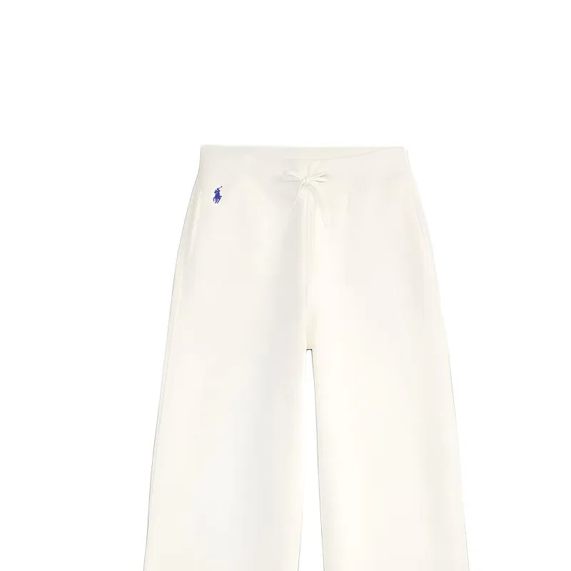 Детские трикотажные спортивные штаны Polo Ralph Lauren белые — фото 4