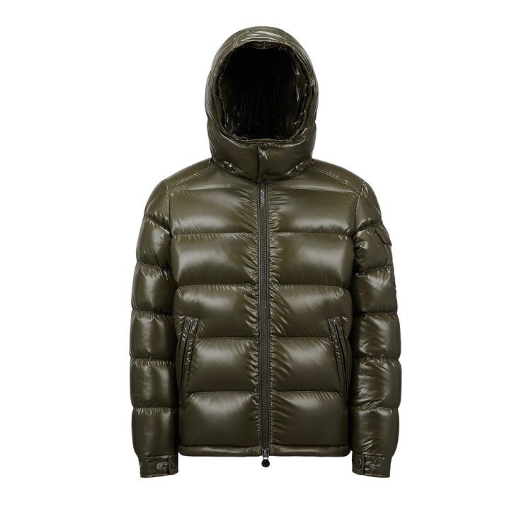 

Куртка Moncler Maya Hooded Puffer Shiny Jacket Olive, зеленый