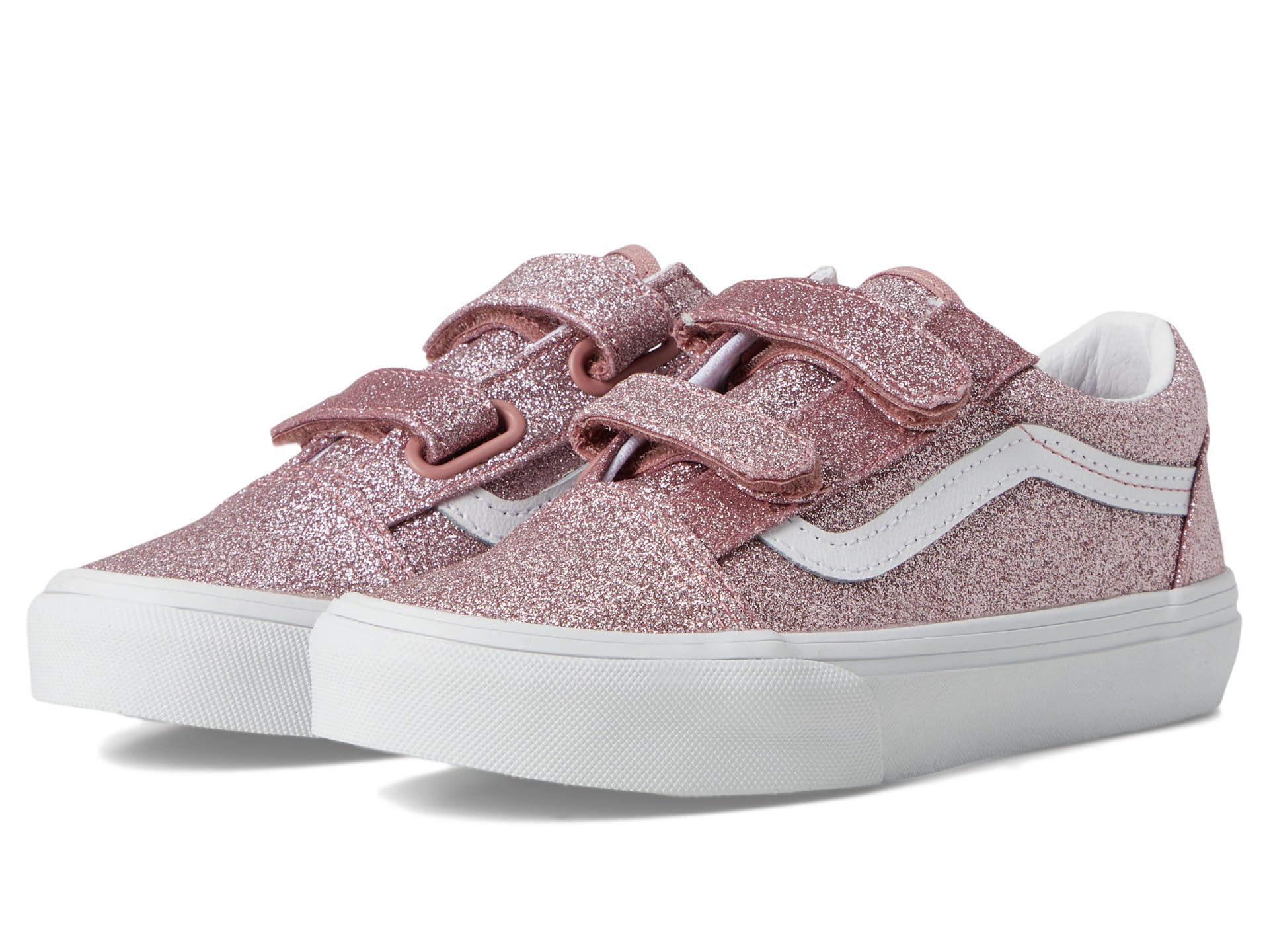 

Кроссовки Vans Kids Old Skool V, цвет Glitter Rose Gold