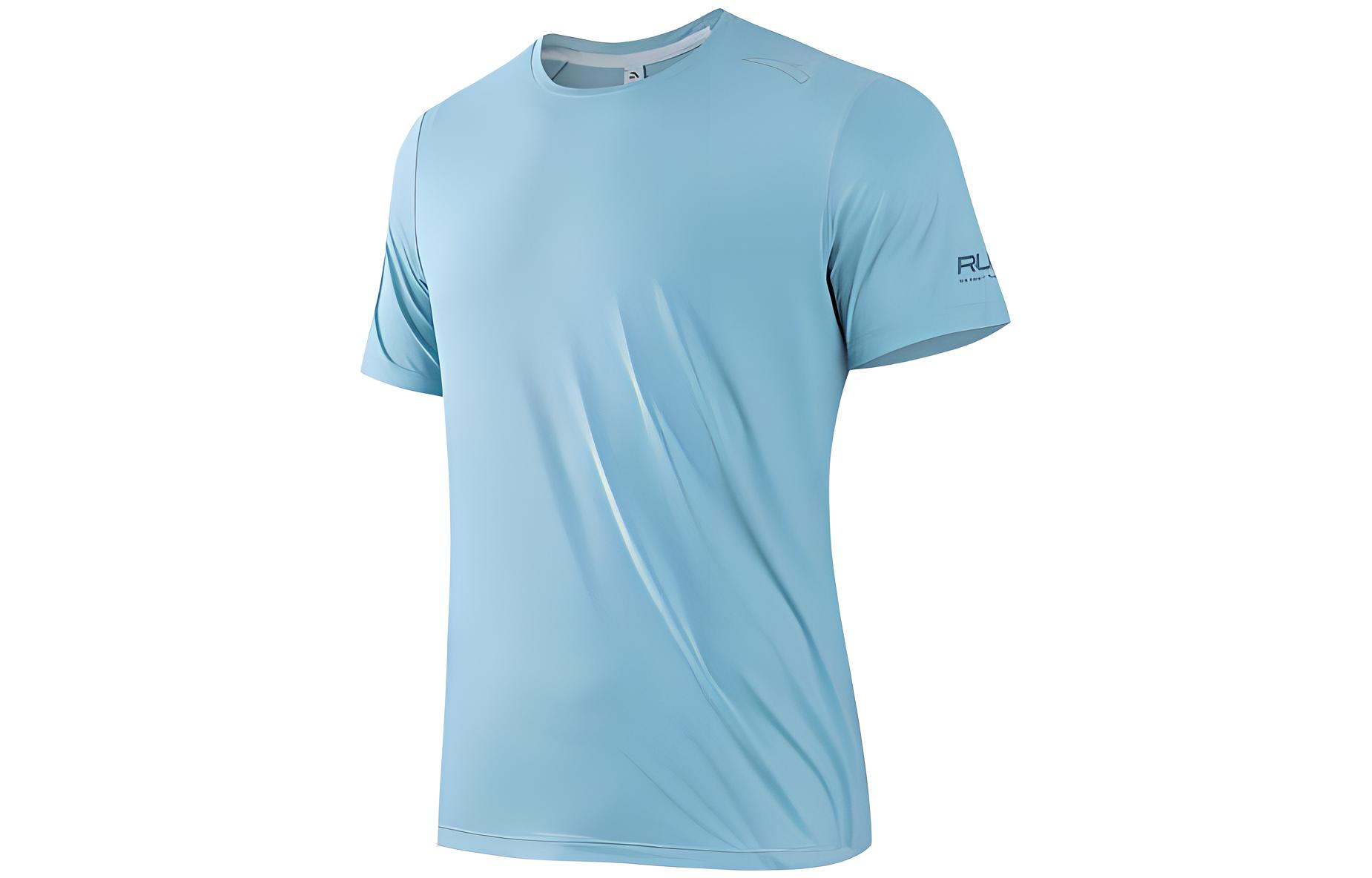 

Футболка для бега Anta Running Collection мужская небесно-дымчатая синяя