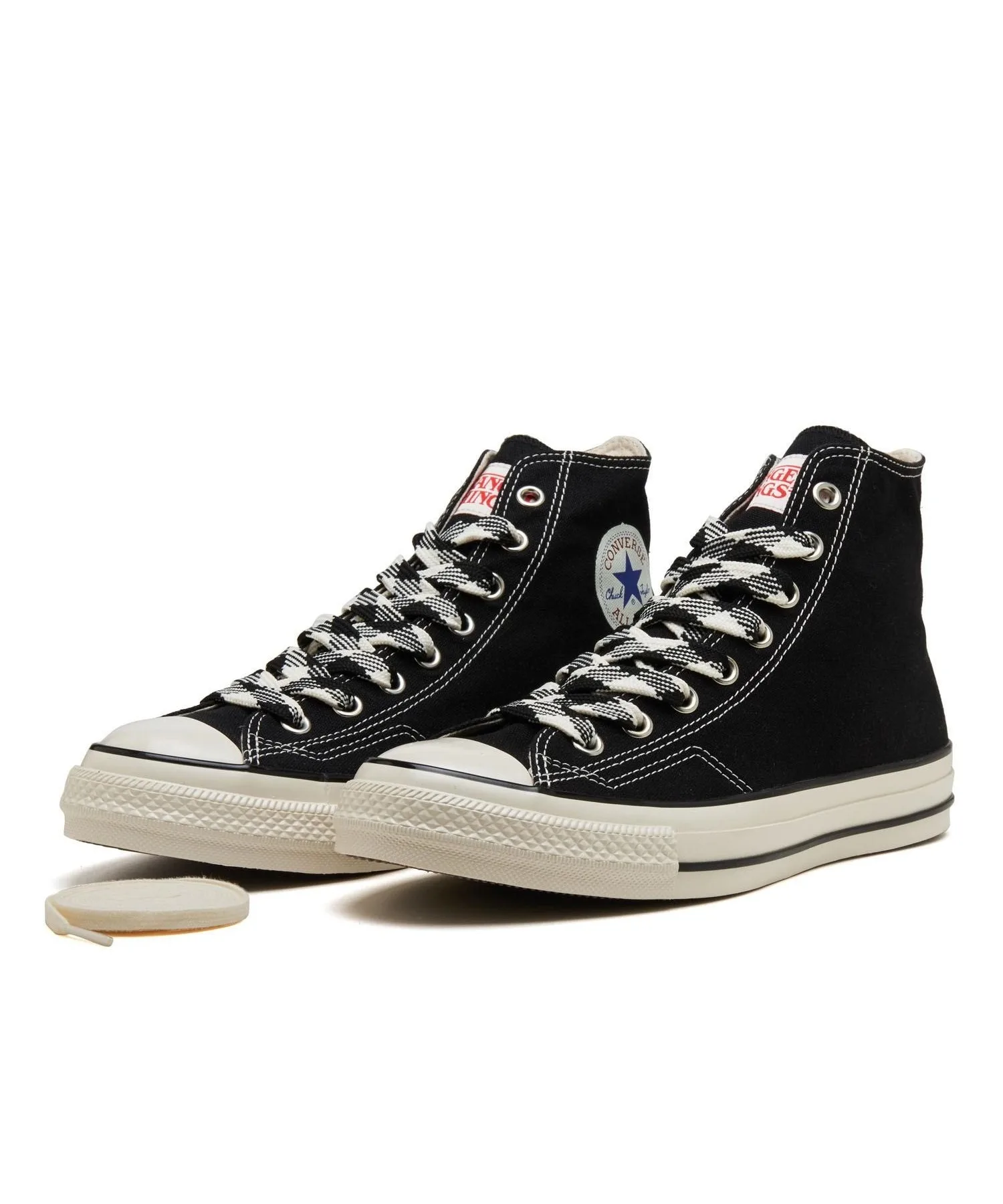 Унисекс высокие кеды Stranger Things CONVERSE ALL STAR AGED 87 чёрные — фото 3
