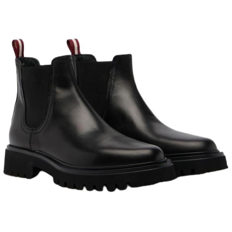 BALLY Черные мужские короткие челси-ботфорты — фото 3