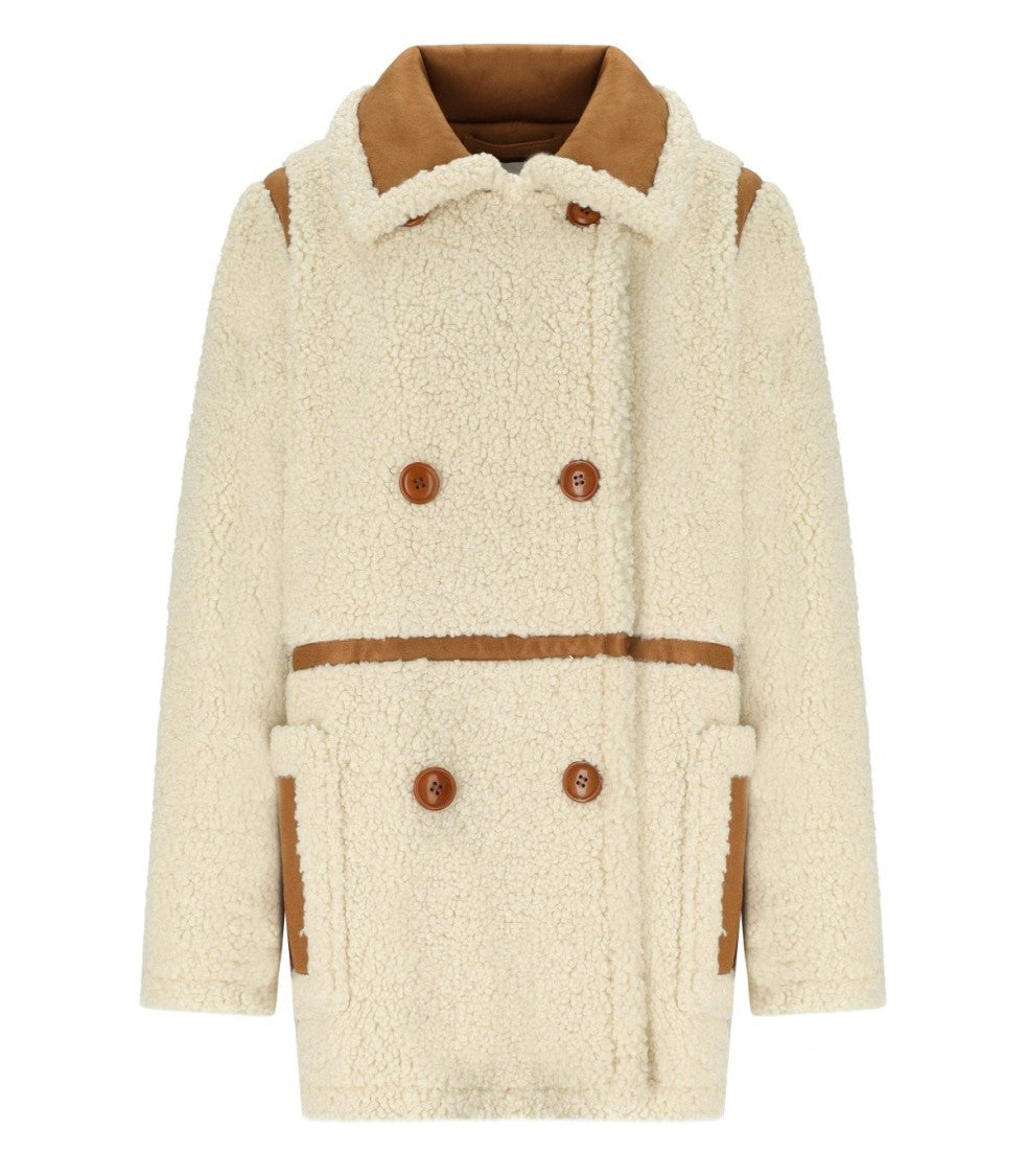 

Chloe экрю двубортный жакет Stand Studio, Neutrals