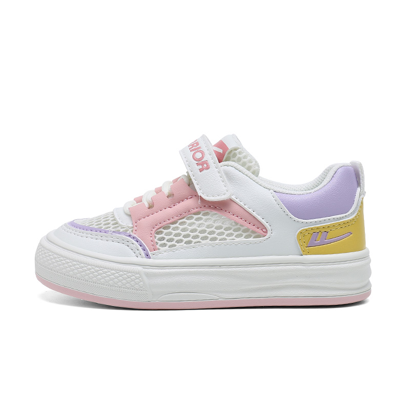 

Детские скейтерские кроссовки Kids WARRIOR, белый/розовый