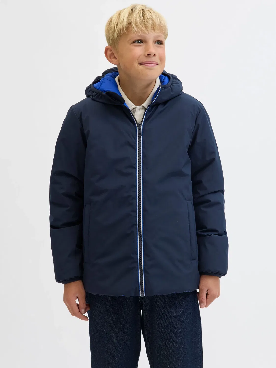 Куртка демисезонная с капюшоном JACK & JONES Junior, sky captain — фото 3