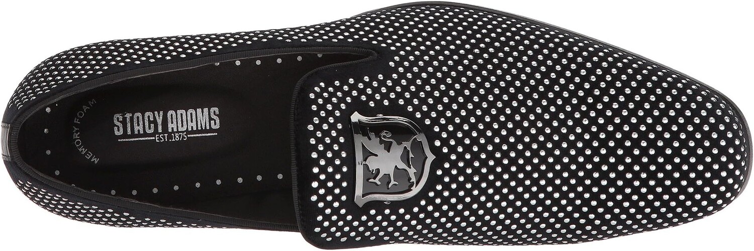 Лоферы Swagger Studded Ornament Loafer Stacy Adams, цвет Black/Silver — фото 2