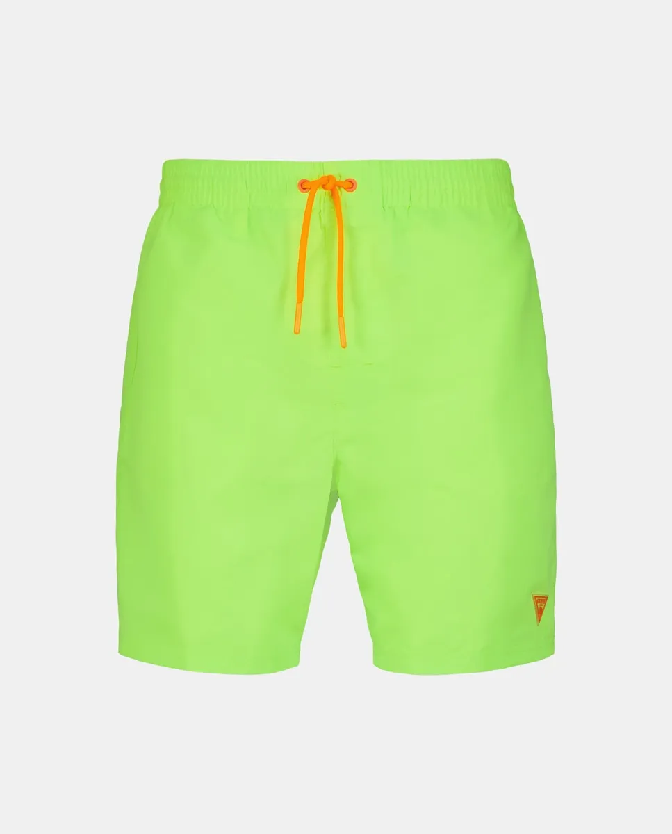 

Мужские однотонные шорты для плавания с двумя боковыми карманами Guess, жёлтый