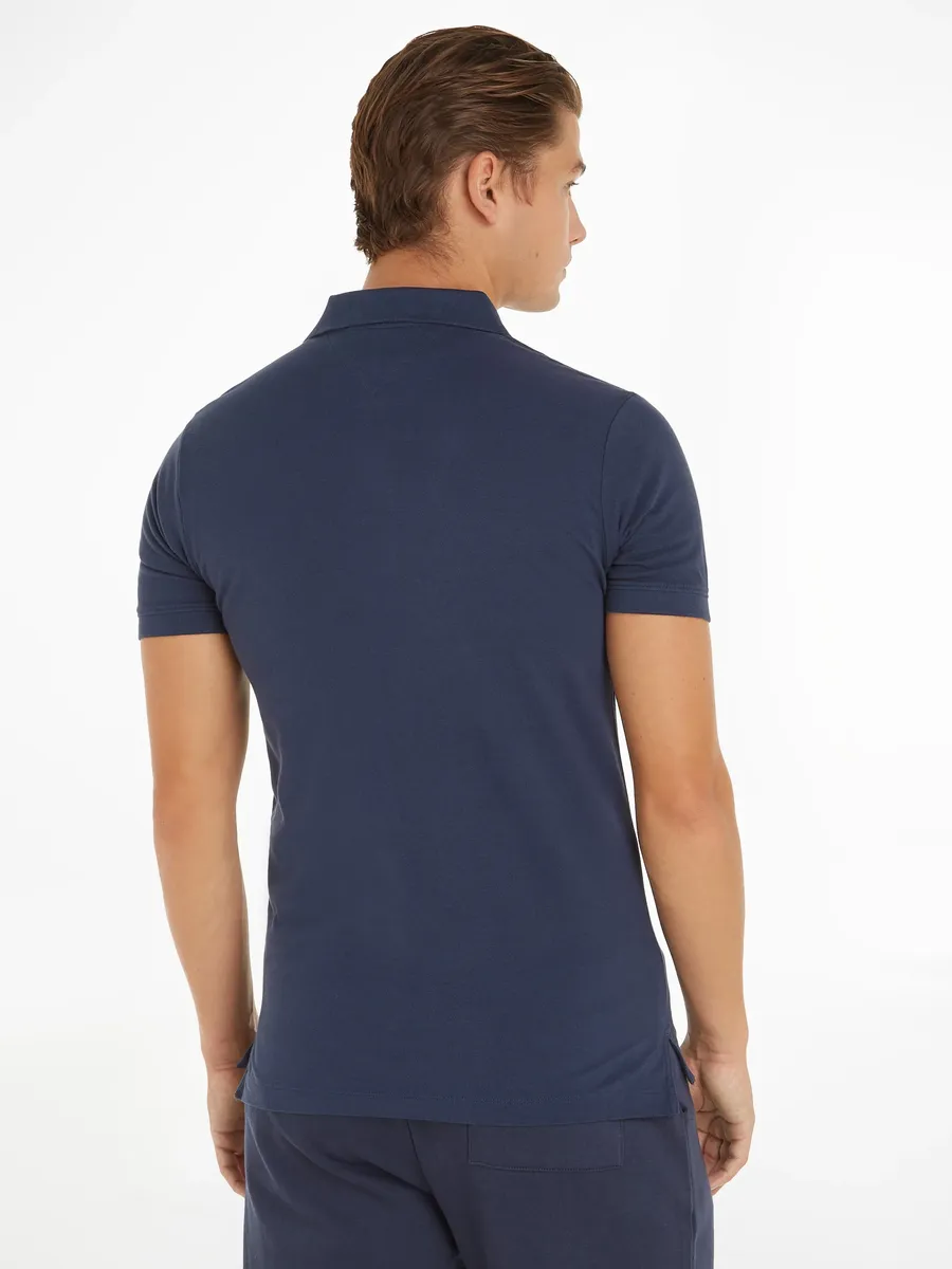 Рубашка-поло Tommy Jeans "TJM SLIM PLACKET POLO", цвет Twilight Navy — фото 2