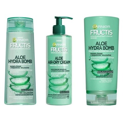 

Garnier Aloe Hydra Bomb Шампунь-кондиционер Air Dry Cream, Fructis