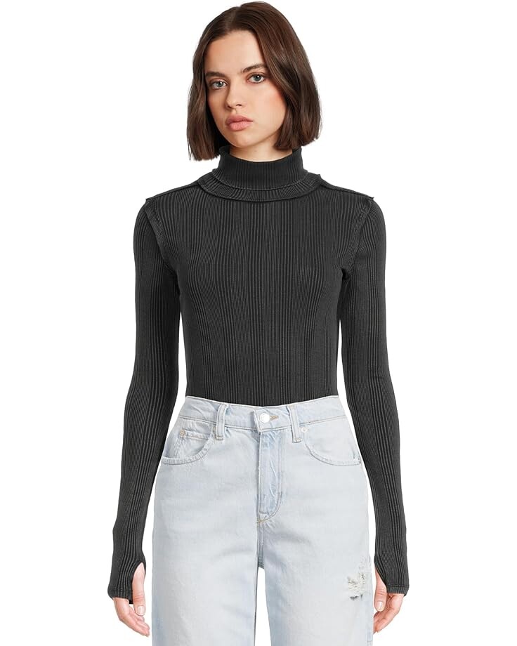 

Свитер Free People Brynn Turtle, черный