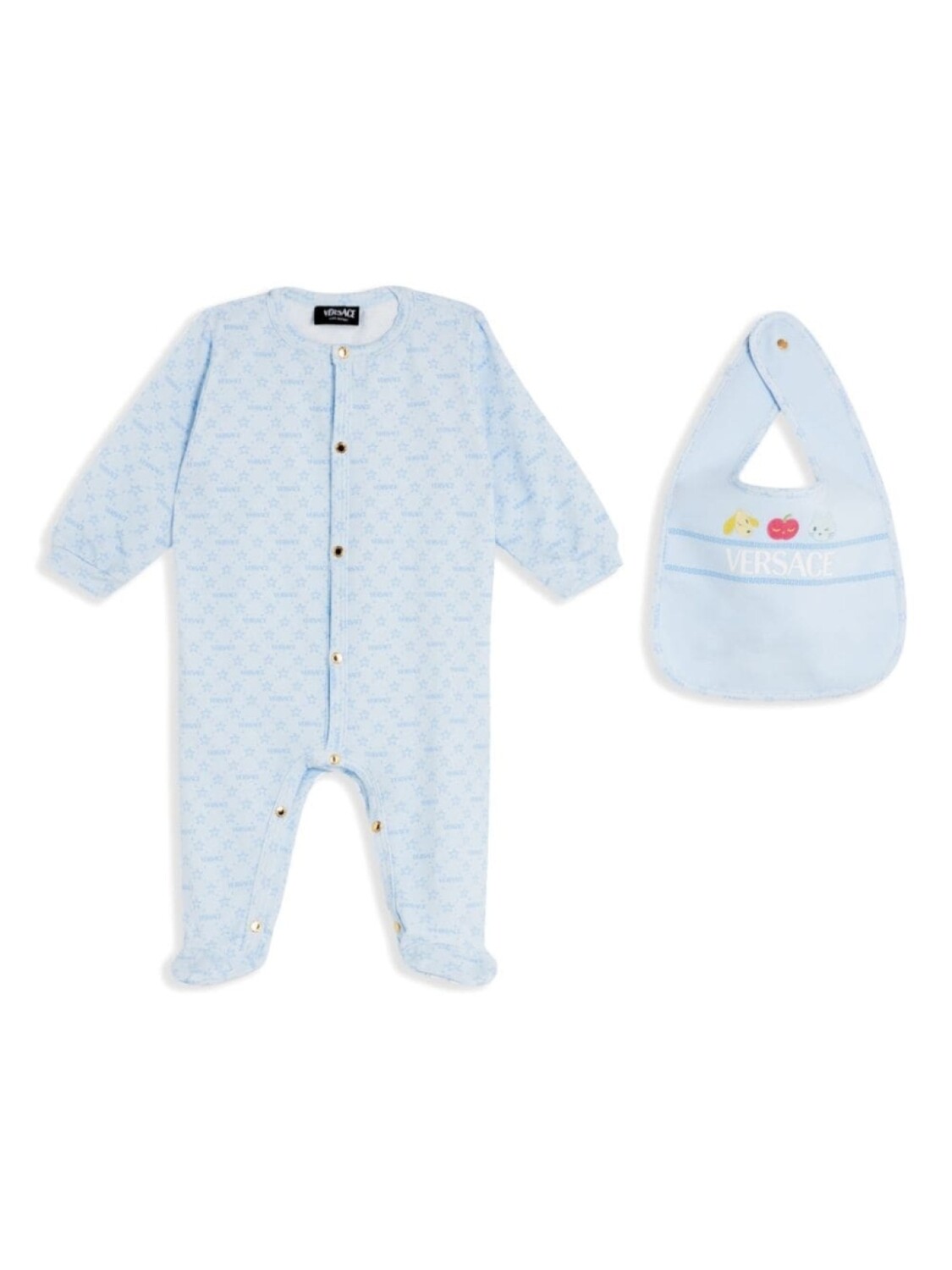 

Versace Kids комплект детской одежды с логотипом, синий