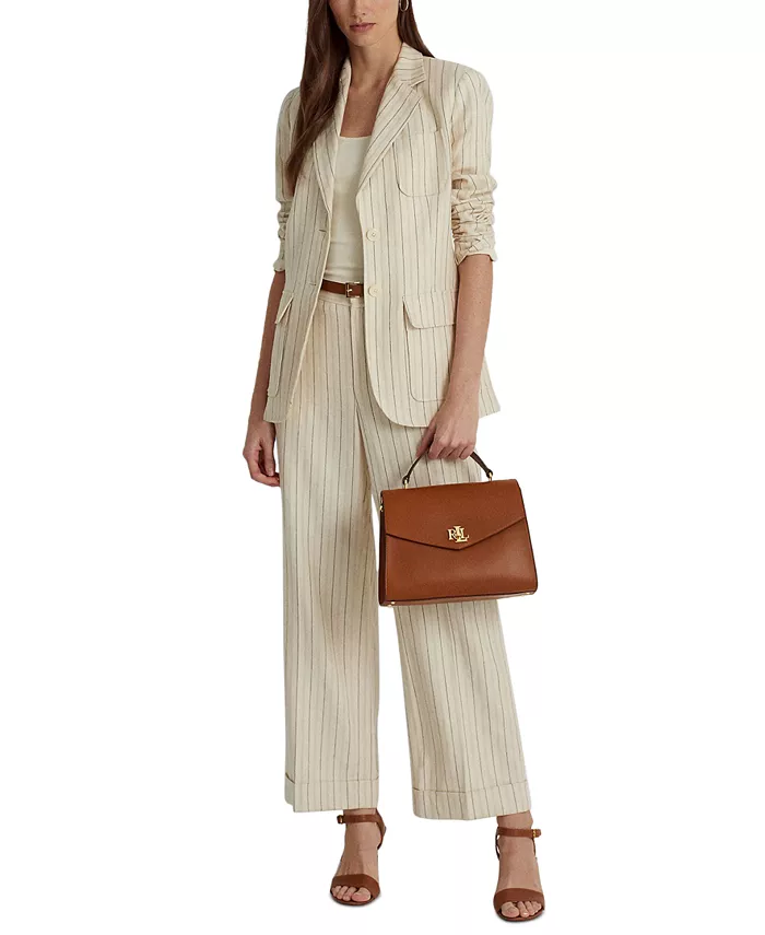 

Сумка Farrah Medium Leather с верхней ручкой Lauren Ralph Lauren, коричневый