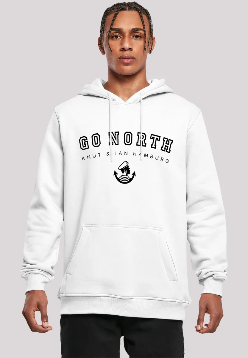 

Толстовка F4NT4STIC "Go North", принт, белый