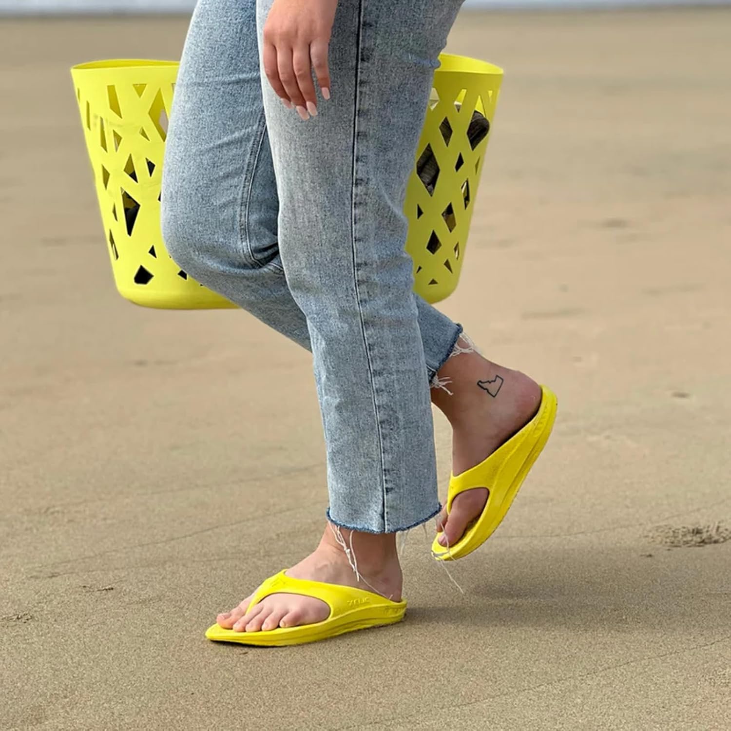 Сандалии Telic Energy Flip Flop - комфортная обувь для мужчин и женщин, желтый — фото 3