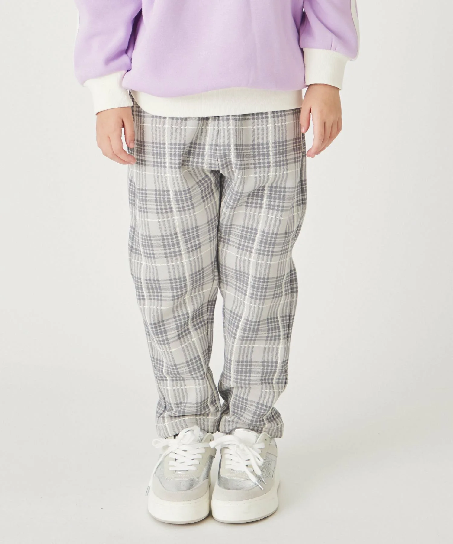 Брюки зауженного к щиколотке цвета флиса Ever Closet, Light Gray B