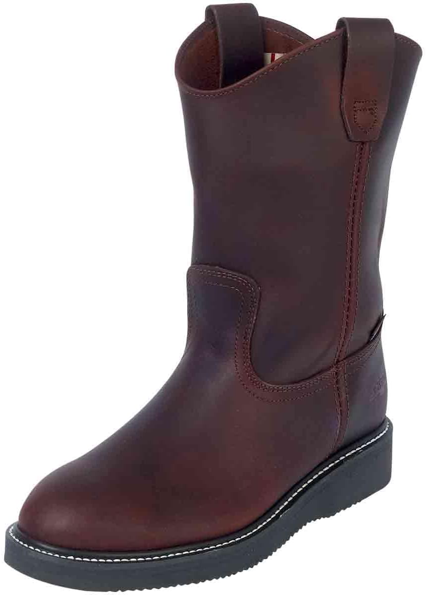 

Мужские ботинки Men’s Grasso из винной кожи с круглым носком, подошвой Mil Rayas, средней высоты, прочные, вестерн-ранч стиль, на каждый день Generic, initial