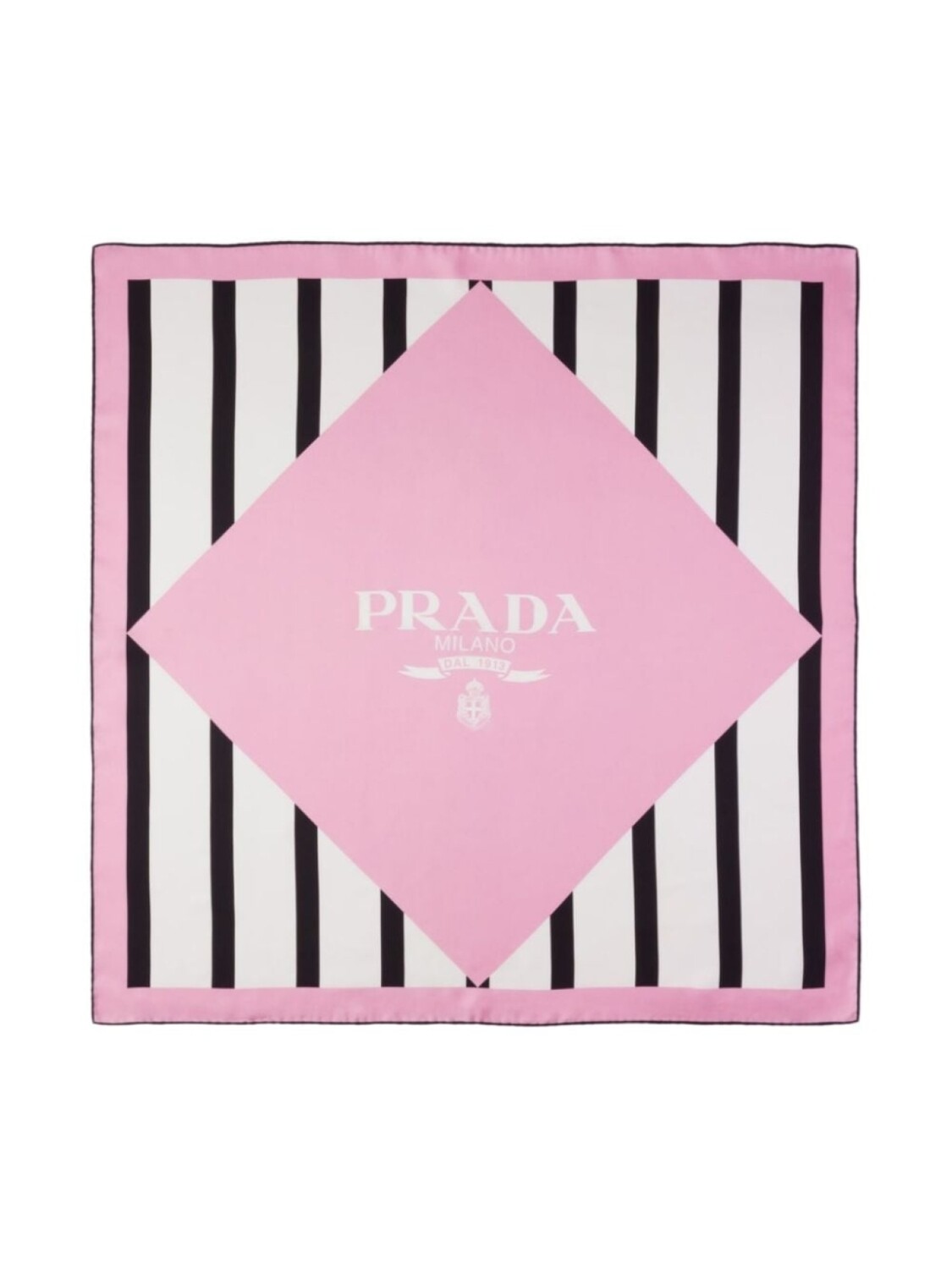 

Prada шарф с логотипом, розовый