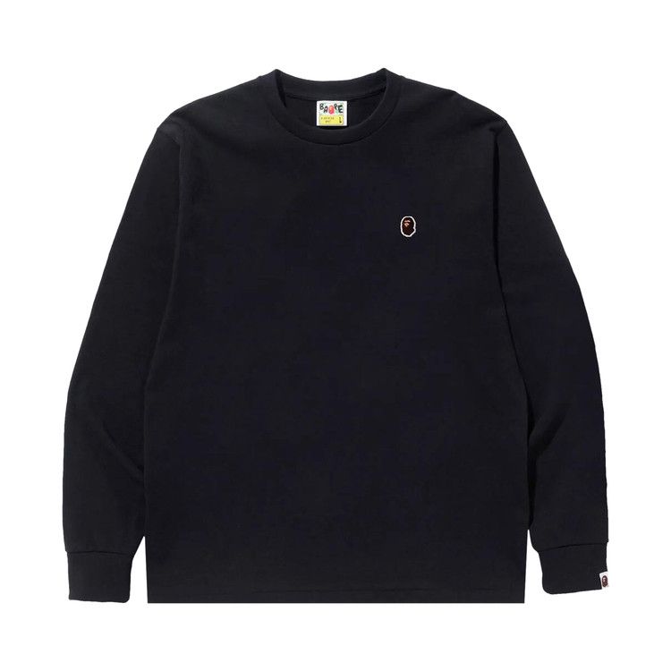 

Футболка BAPE Ape Head One Point Long-Sleeve Tee, Black