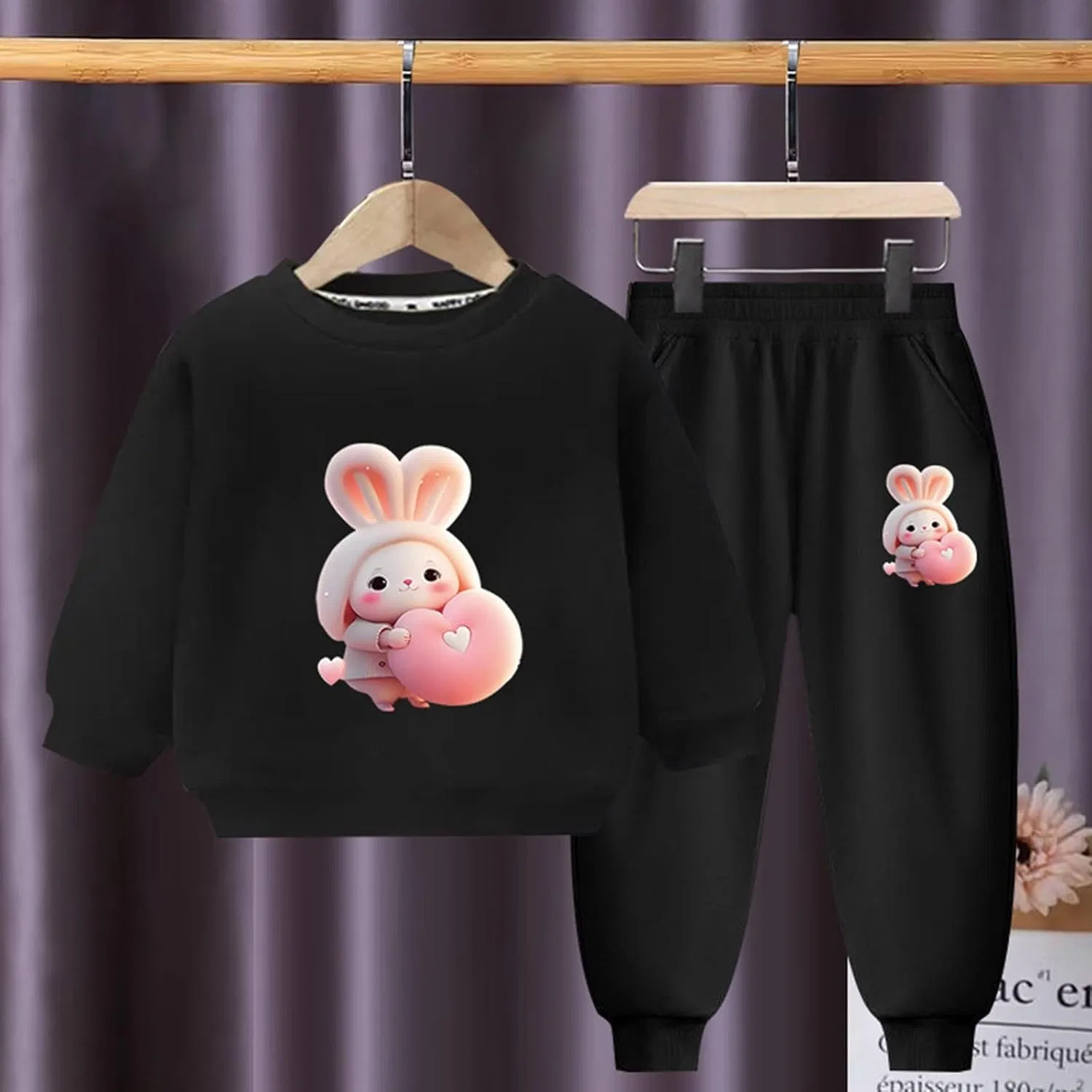 Детский спортивный костюм 2 предмета трикотажный, D-110 Black Boy Girl — фото 2