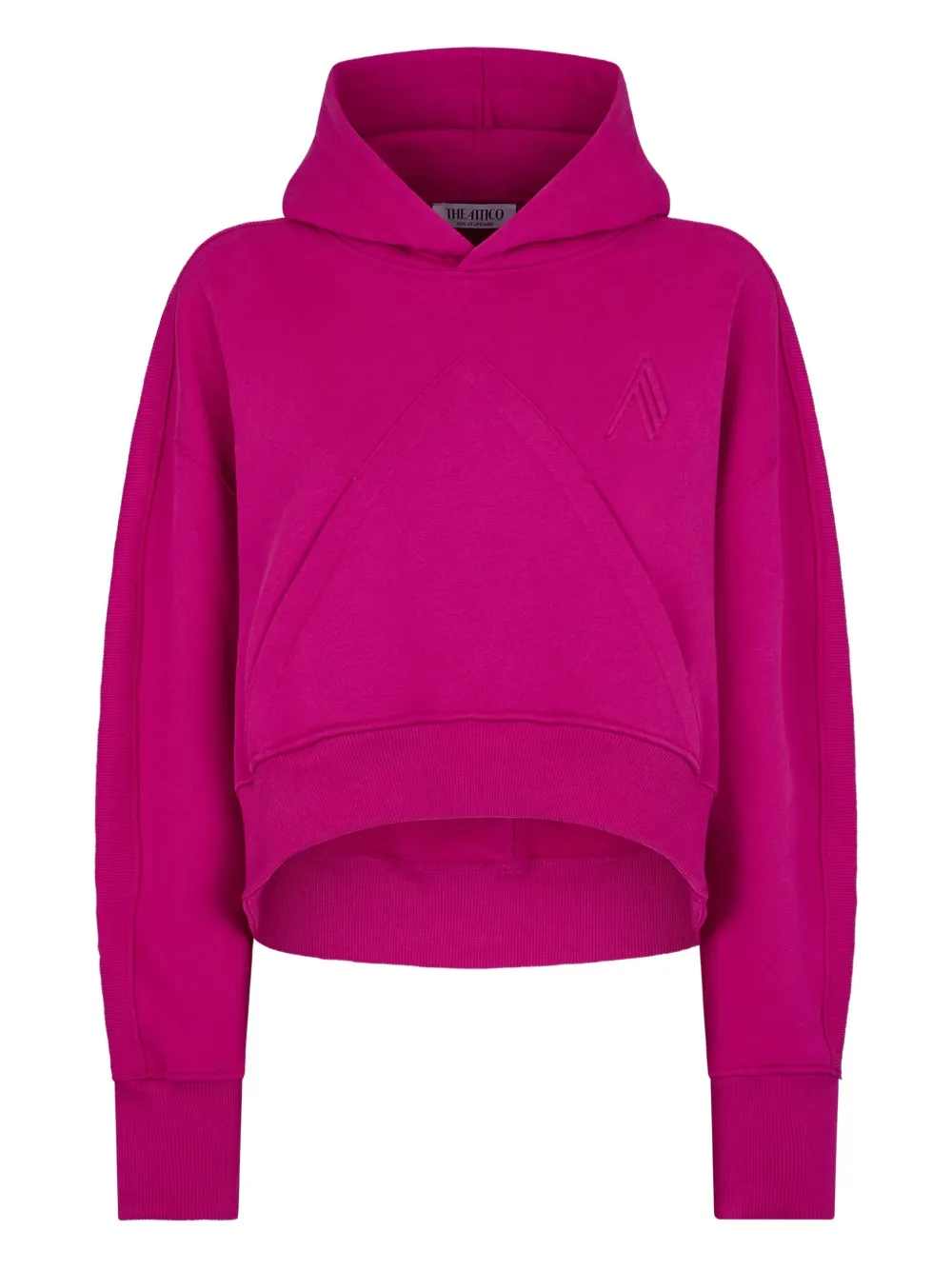 

Худи с геометрической кокеткой The Attico, фиолетовый