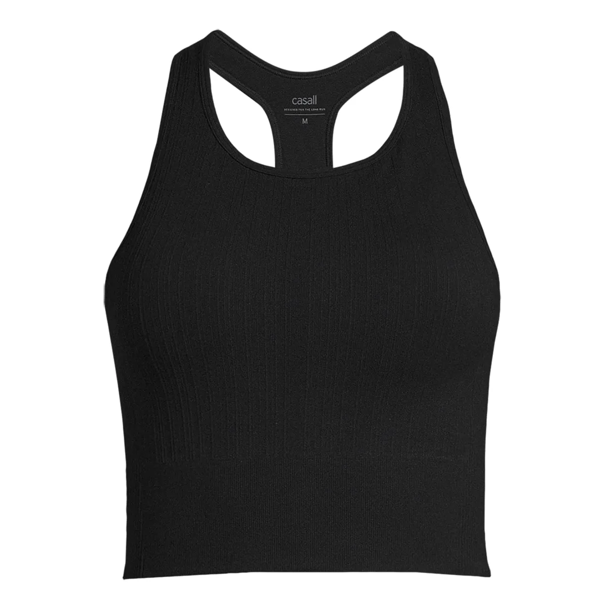 

Женский спортивный топ Multi Rib бесшовный с подкладкой Casall, черный
