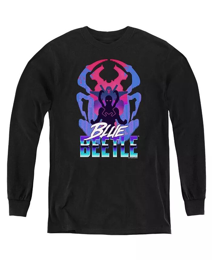 

Толстовка с длинным рукавом для мальчиков и молодежи Blue Beetle, черный