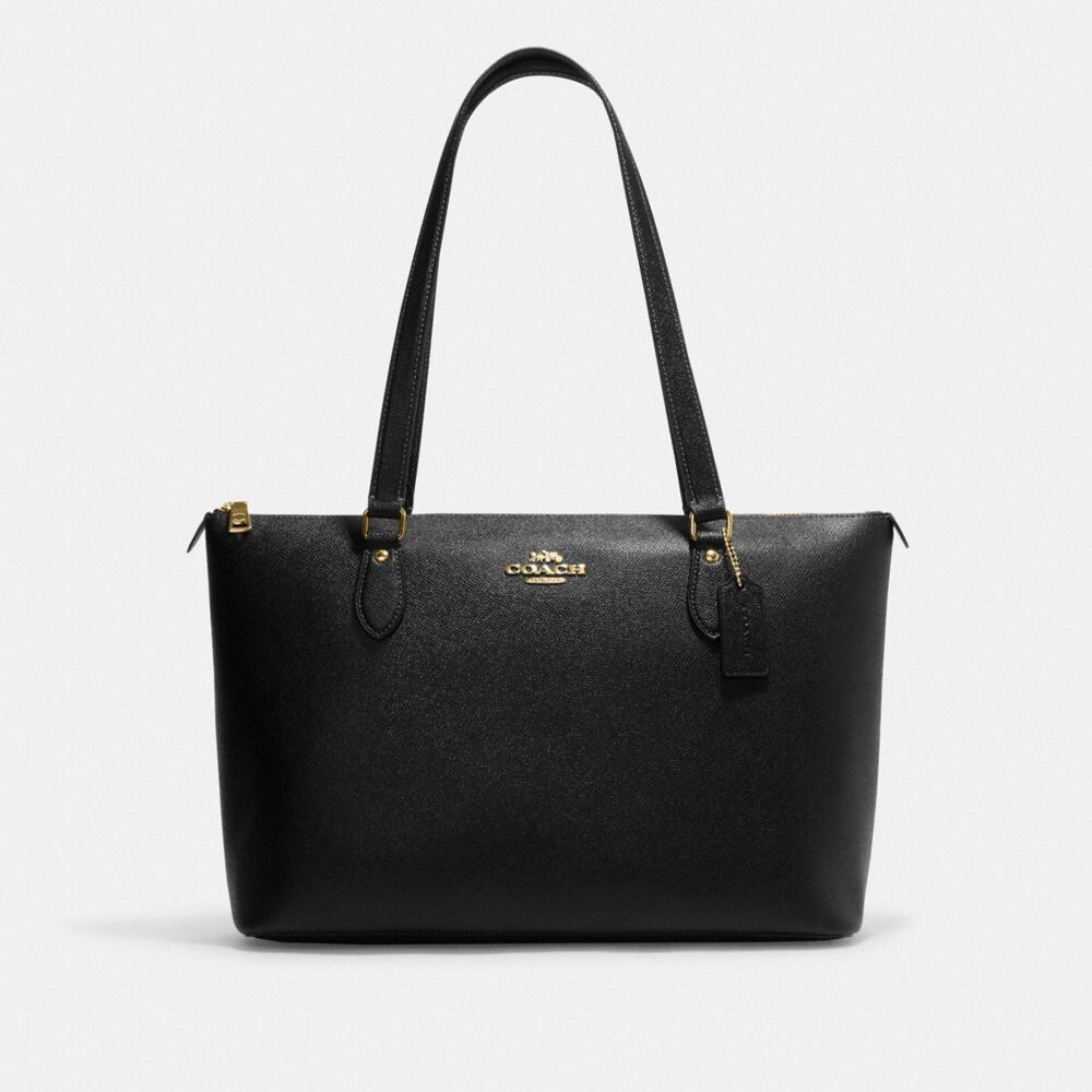 

Сумка тоут COACH Gallery Tote, золотой/черный