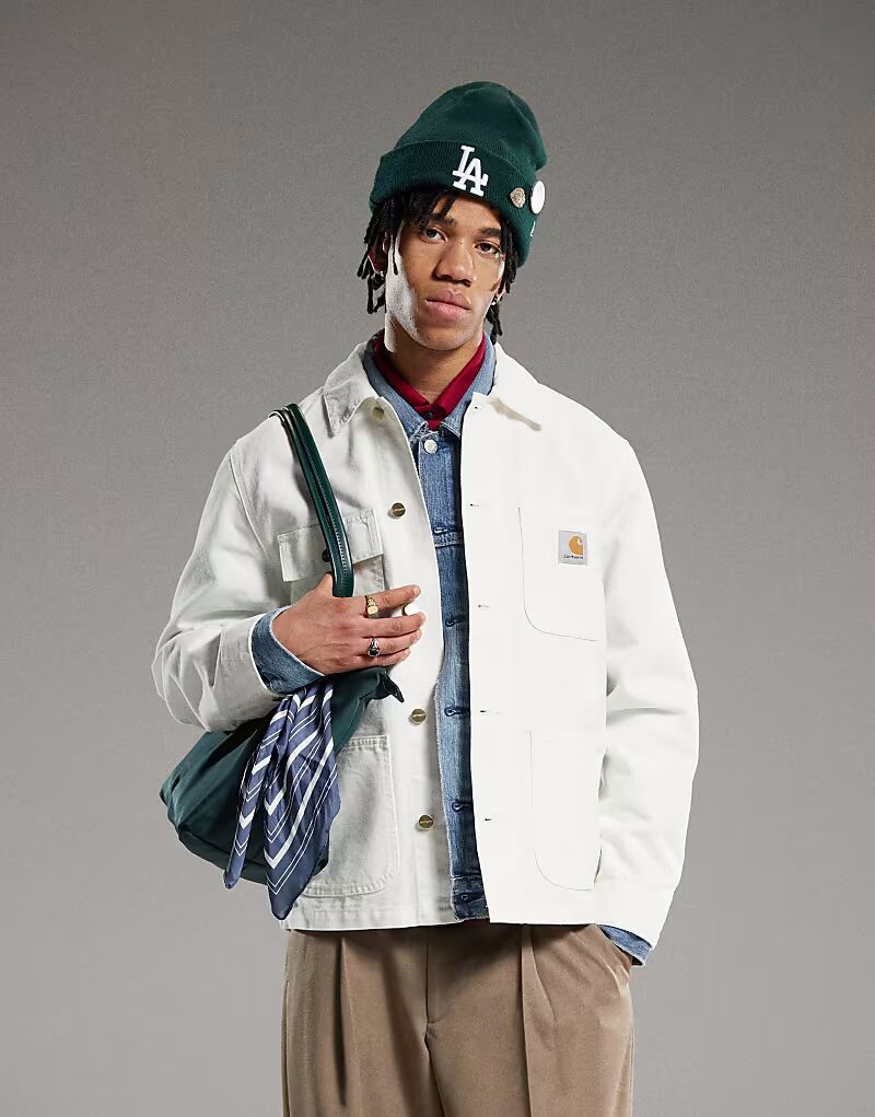 

Пальто Carhartt WIP michigan белого цвета